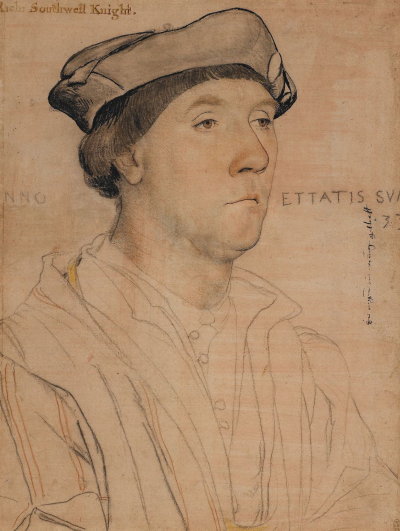Гольбейн portrait of Sir Richard Southwell. 1536