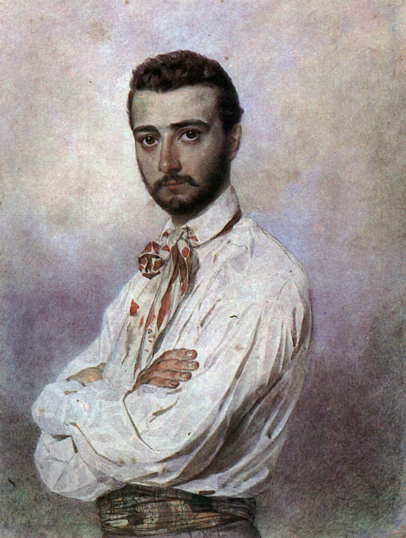 Карл Брюллов Винченцо Титтони портрет