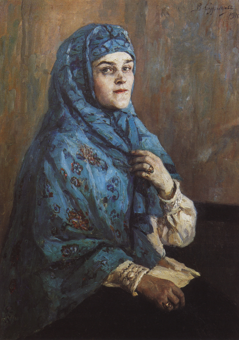 Портрет княгини Щербатовой 1910 Суриков