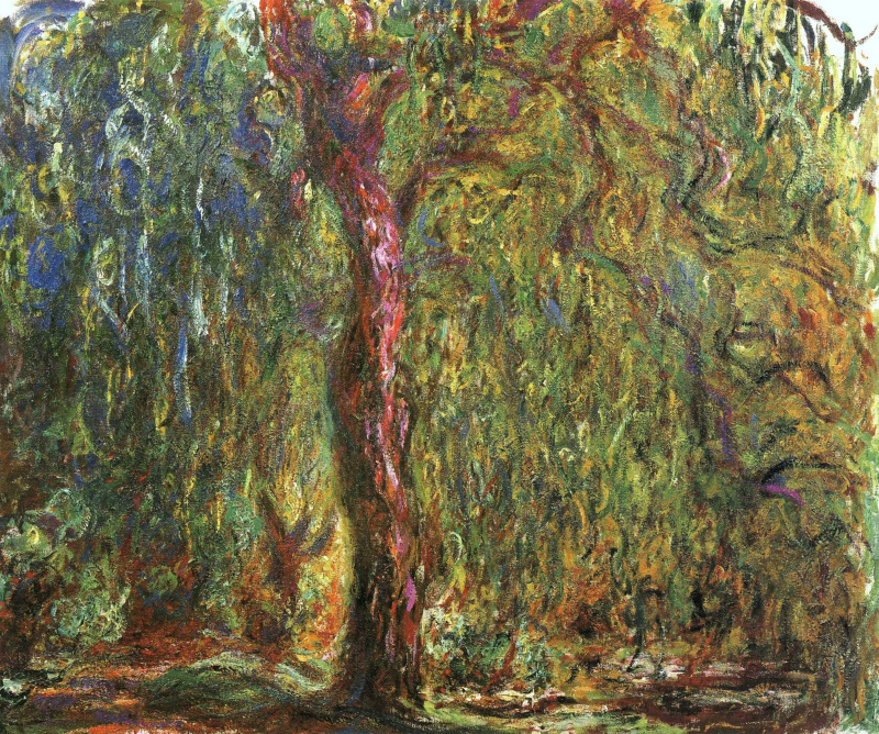 claude monet weeping willow