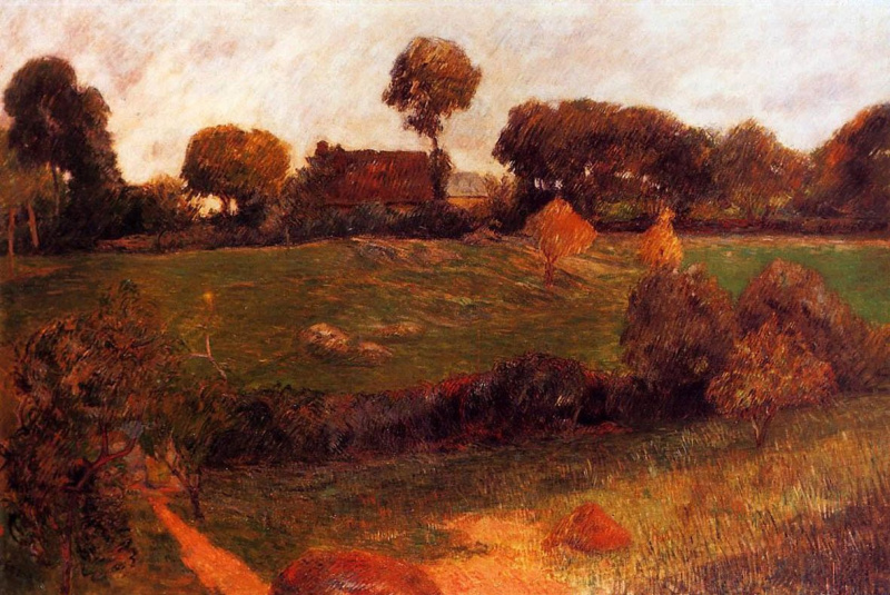 Stretched or Rolled Paul Gauguin A Farm in Brittany