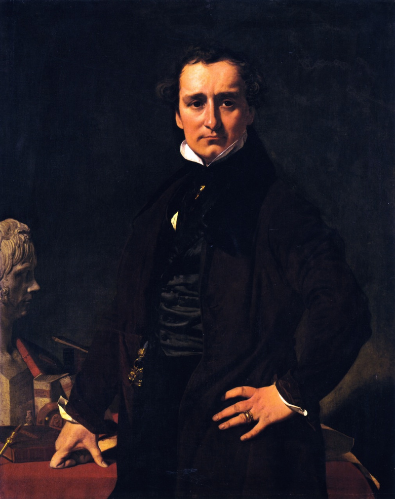 Жан Огюст Доминик Энгр портрет скульптора Лоренцо Бартолини.1820г.