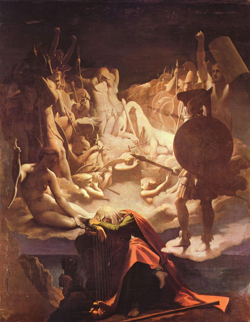 Жан-Огюст-Доминик Энгр. «Сон Оссиана» (1813 г.)