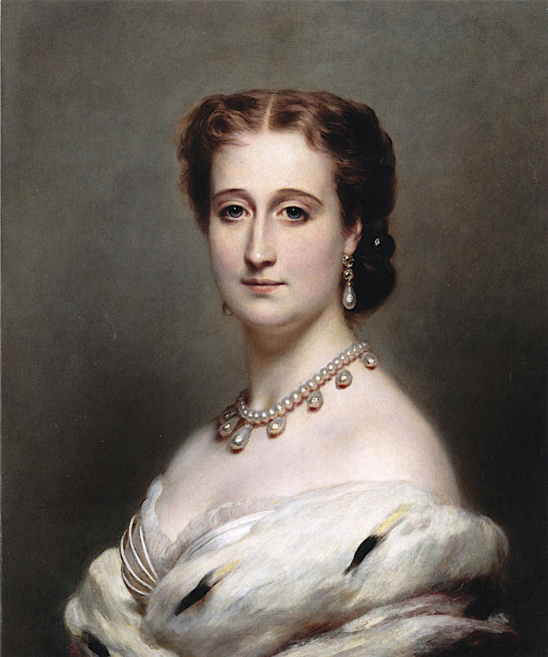The Empress Eugenie (Eugenie De Montijo) By Franz Winterhalter Solid-Faced  Canvas Print