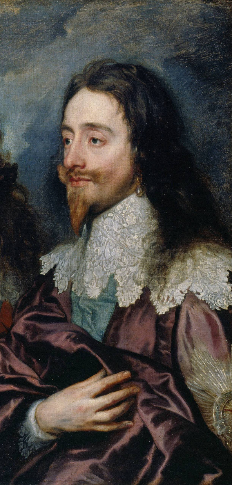 Triple portrait of Charles I, king of England (detail), 1635 by