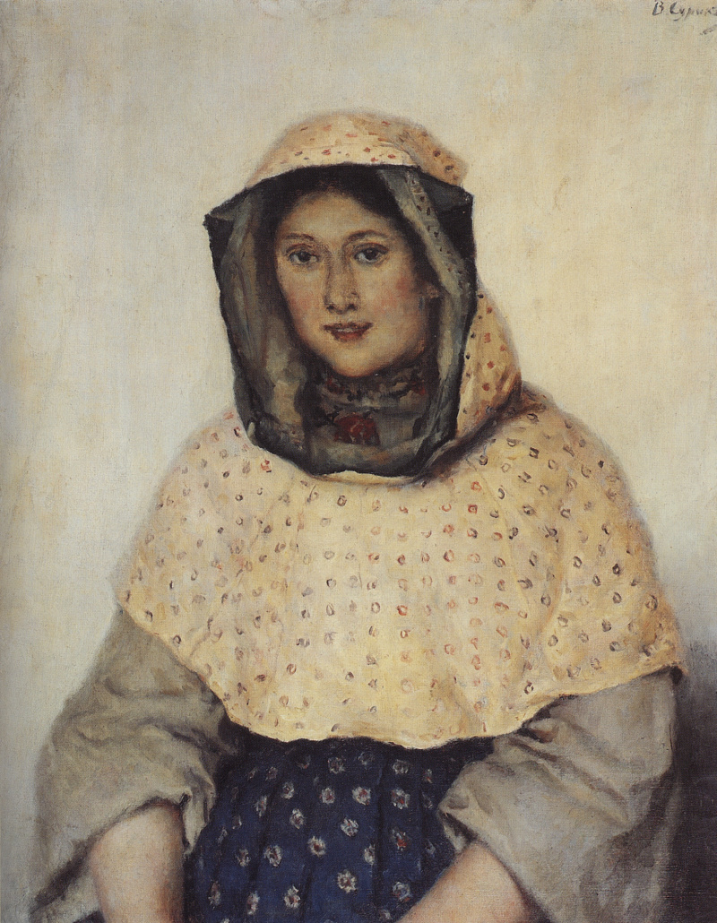 Василий Иванович Суриков женский портрет