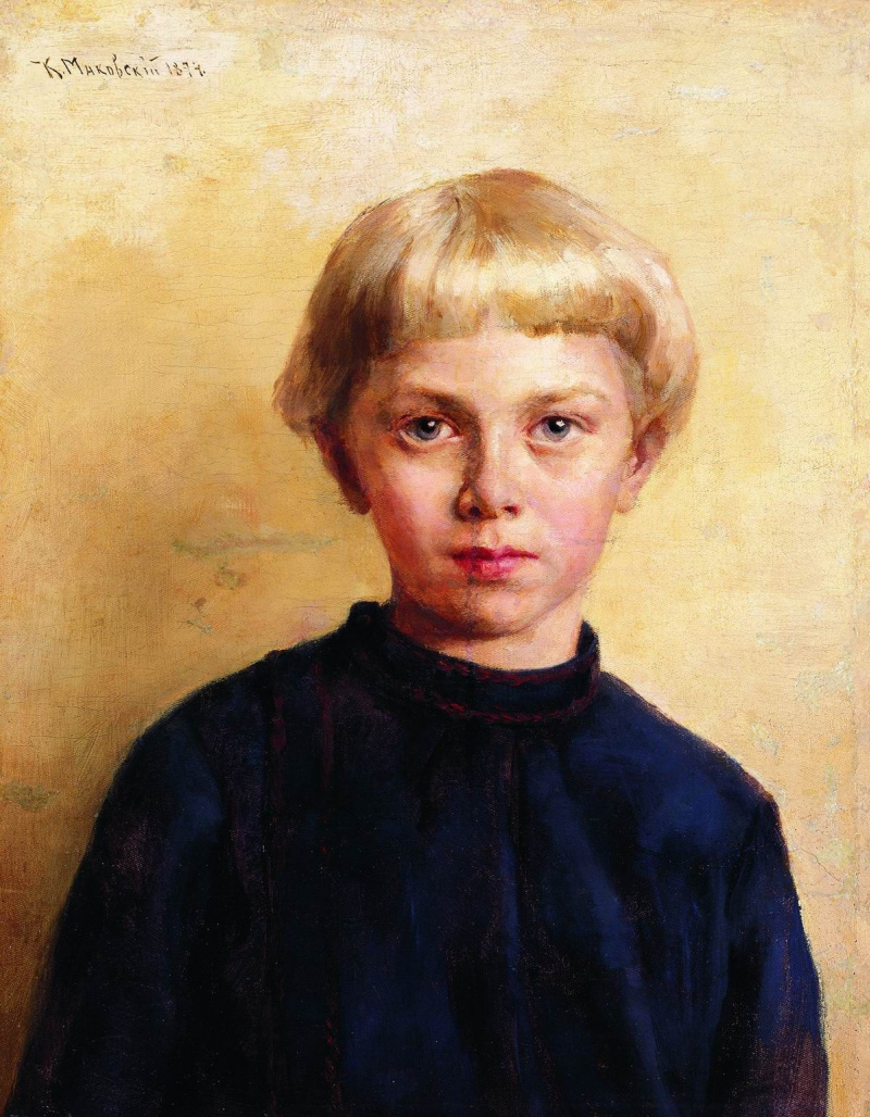 Александр Маковский «портрет мальчика Мордвинова» 1900