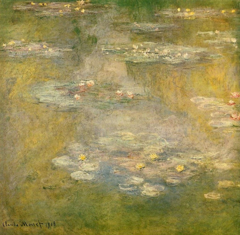 claude monet water lilies 1908