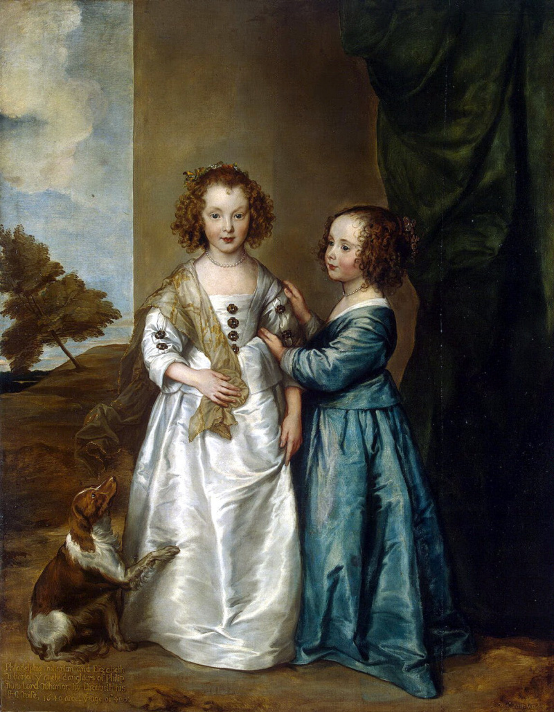 Ван Дейк портрет Филадельфии и Елизаветы Уортон
