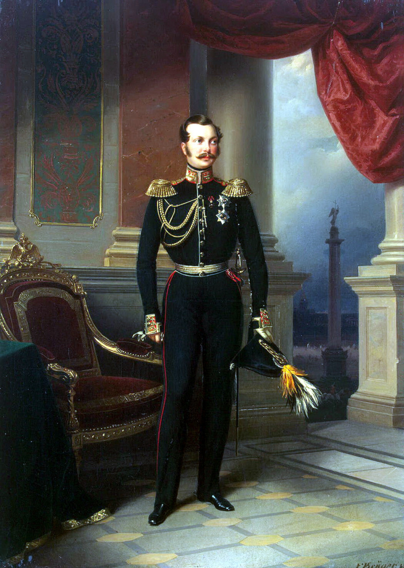 Франц Крюгер портрет Великого князя Александра Николаевича
