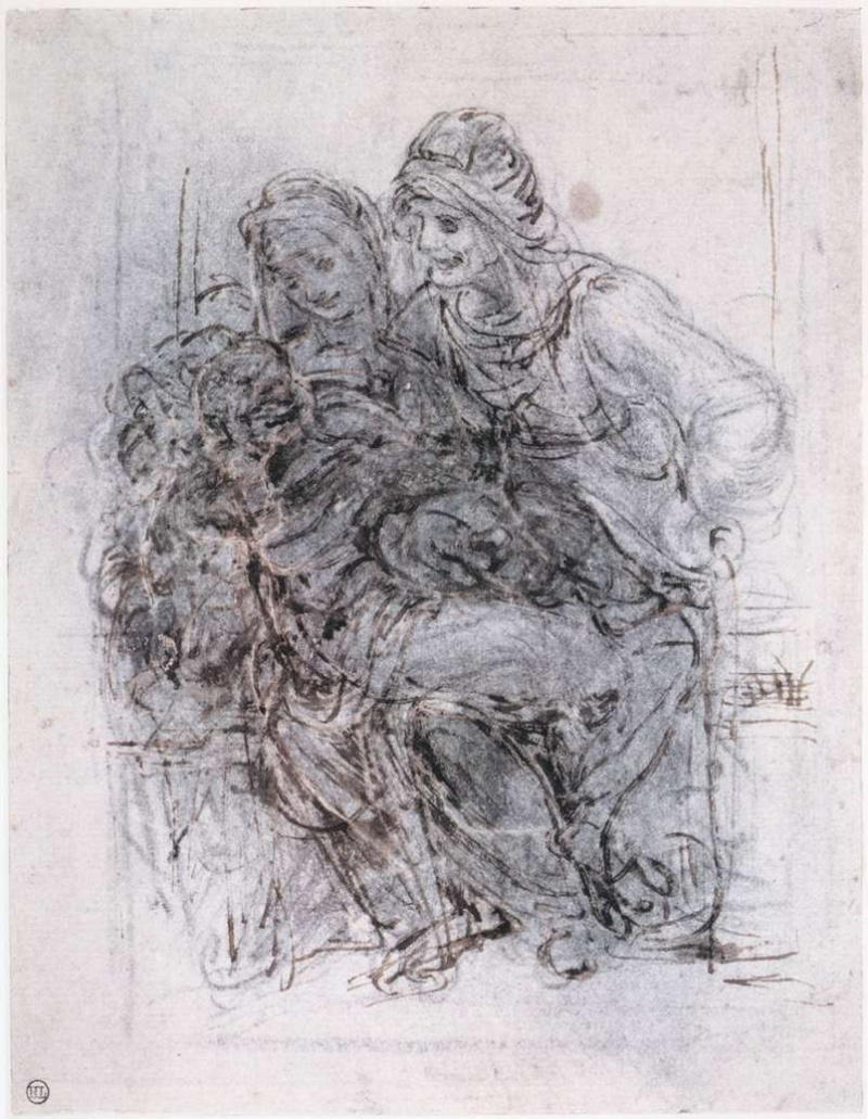 Мадонна с младенцем и Святой Анной Леонардо да Винчи