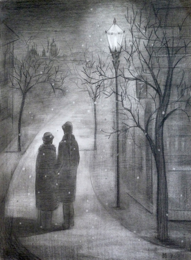 Ночь улица фонарь аптека иллюстрации
