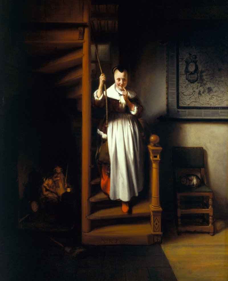 The listening housewife, 1655, 60×75 cm