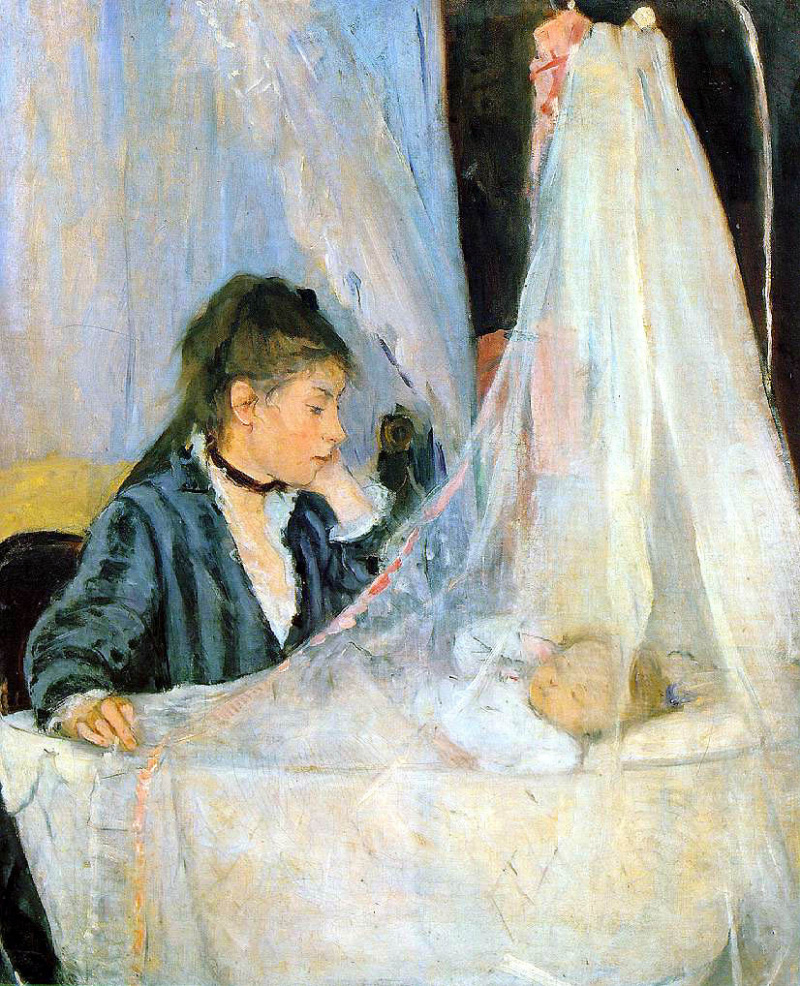 Berthe Morisot At The Cradle 1872 46×56 Cm Descripción De La Obra