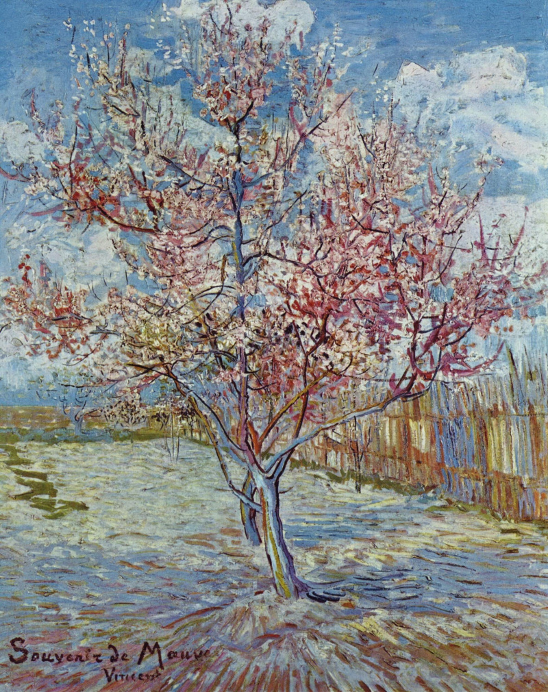 Винсент Ван Гог персиковое дерево в цвету