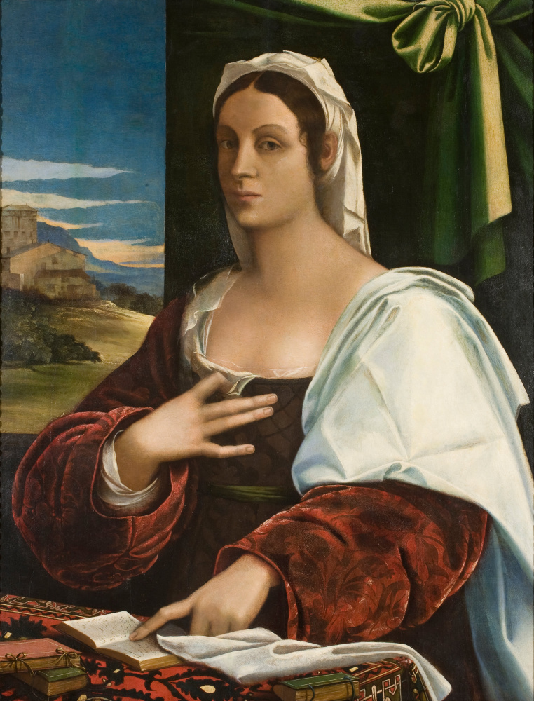 Sebastiano del Piombo.
Vittoria Colonna, Marquise di Pescara
1520−1525, National Museum of Art of Ca Sebastiano del Piombo.
Vittoria Colonna, Marquise di Pescara
1520−1525, National Museum of Art of Ca