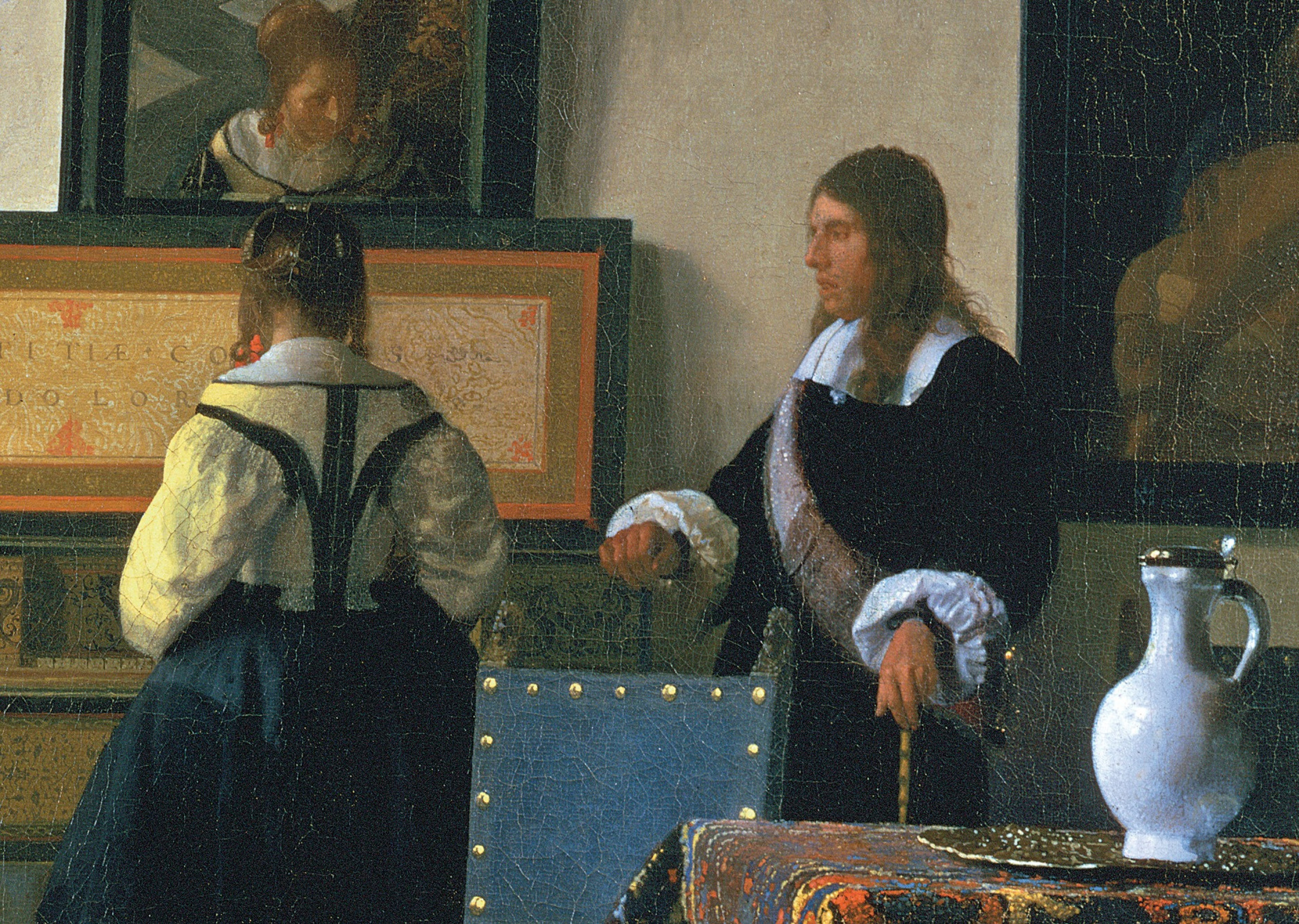 Вермеер девушка и офицер. Йоханнес Вермеер (1632-1675).