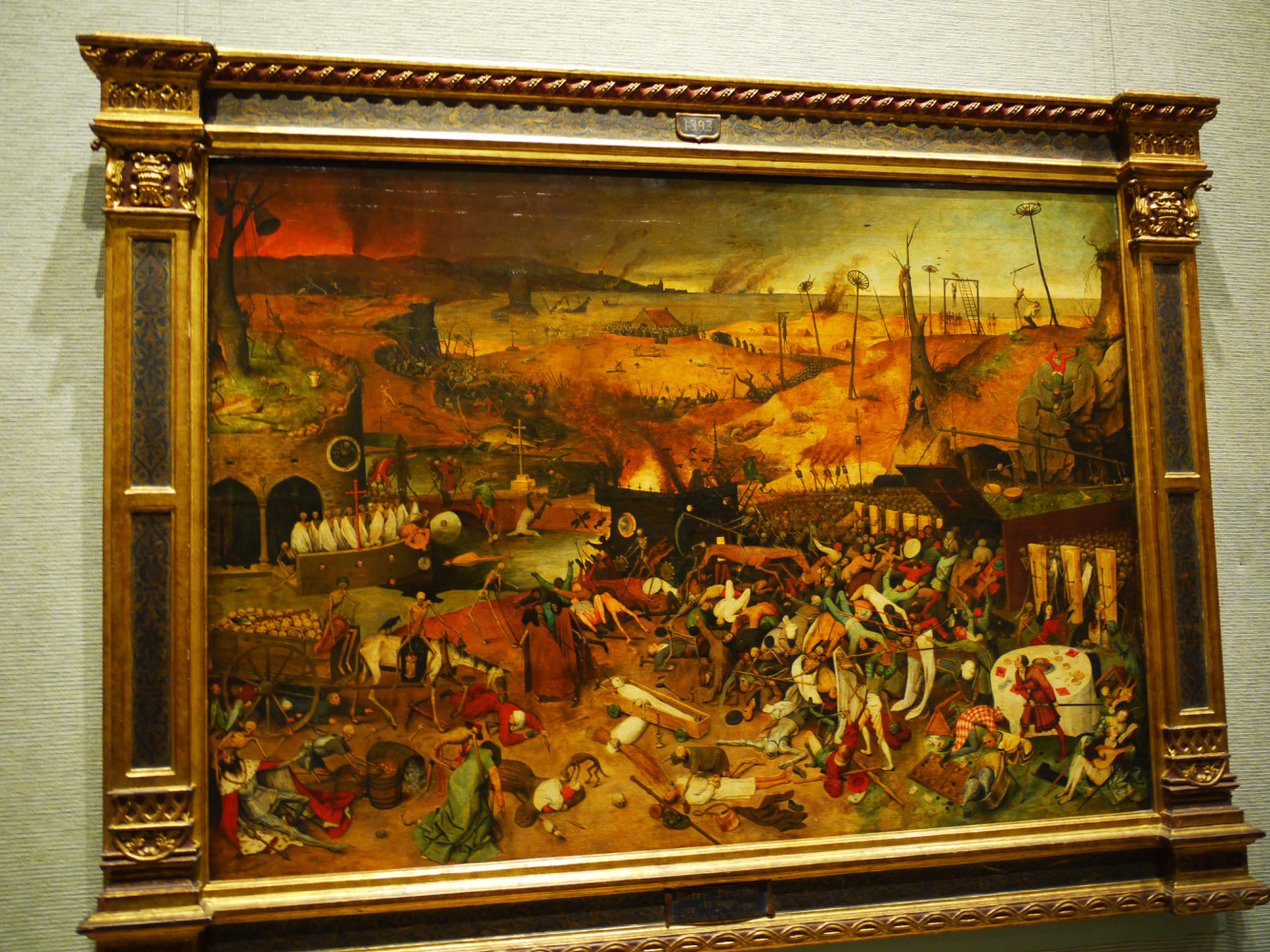 "The Triumph of Death" by Pieter Bruegel the Elder restored and presented in the Museo del Prado