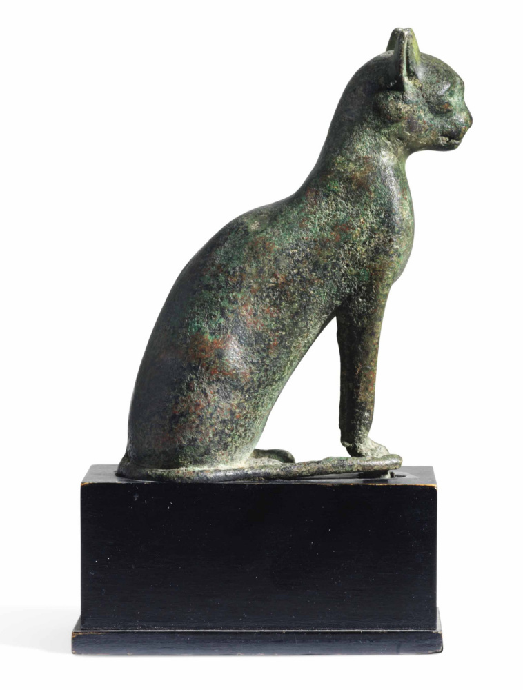 Cat. Bronze. Egypt, 664—332 BC. Private collection. The sculpture was sold at Sotheby in 1977 by the Cat. Bronze. Egypt, 664—332 BC. Private collection. The sculpture was sold at Sotheby in 1977 by the