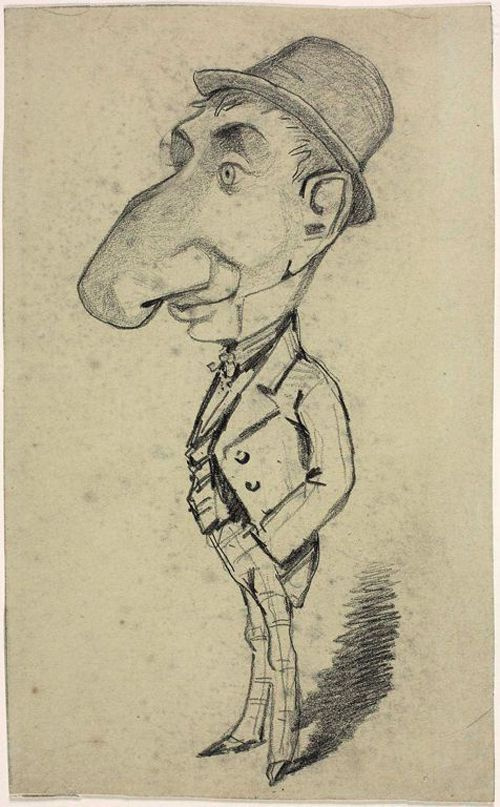 Claude Monet’s early works were caricatures! This funny "portrait of a man" was painted by a 15-year Claude Monet’s early works were caricatures! This funny "portrait of a man" was painted by a 15-year