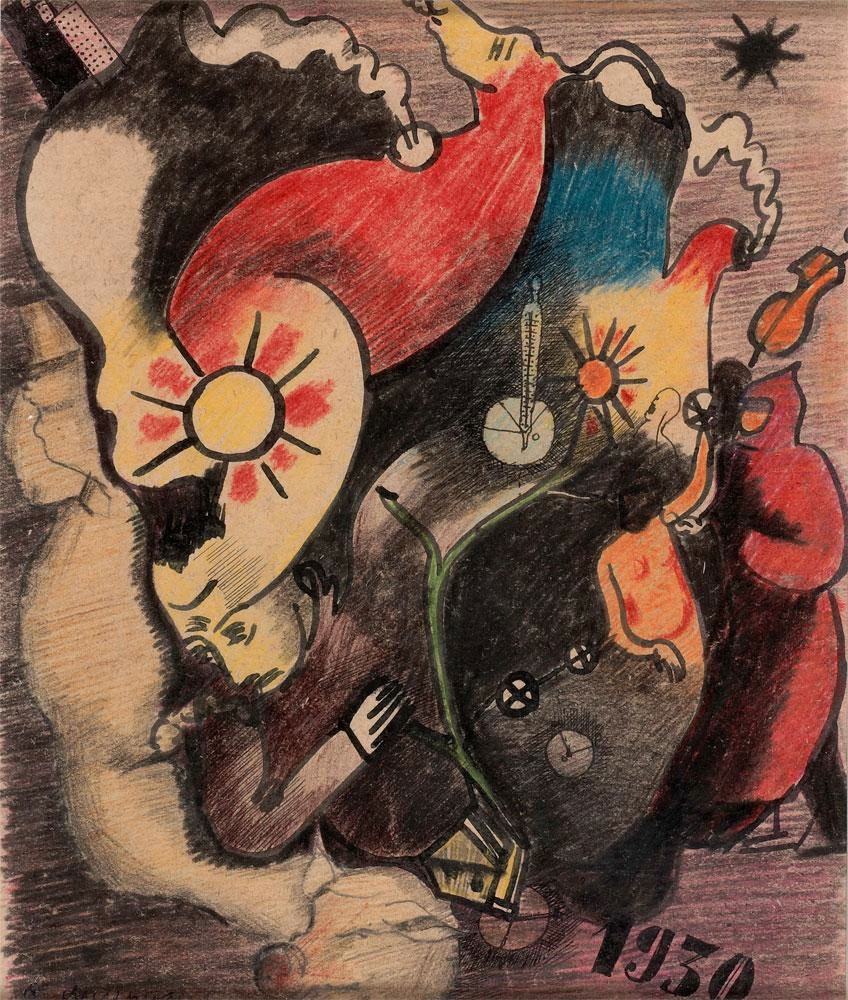 Соломон Никритин. Из серии «Монументы». 1930. Музей современного искусства в Салониках Соломон Никритин. Из серии «Монументы». 1930. Музей современного искусства в Салониках
