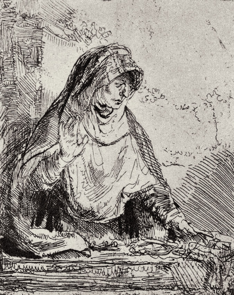 Rembrandt Harmenszoon van Rijn. The virgin