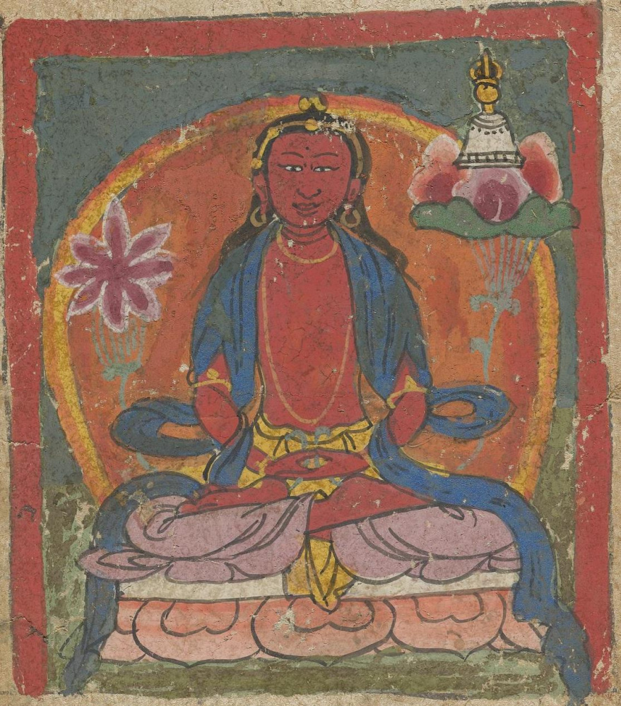 Unknown artist. The deity of the Tibetan Bon religion. Map 62