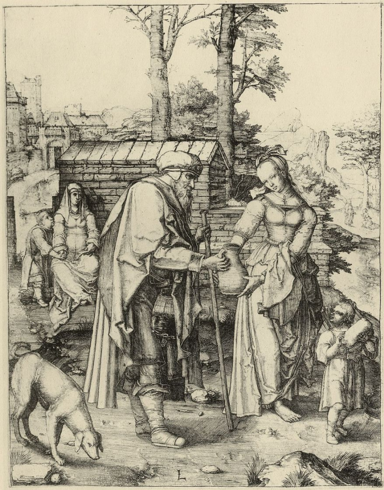 Lucas van Leiden (Luke of Leiden). Big Hagar