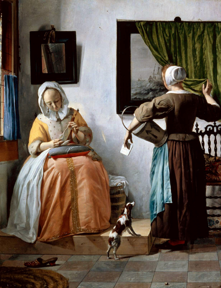 Gabriël Metsu. Woman reading a letter