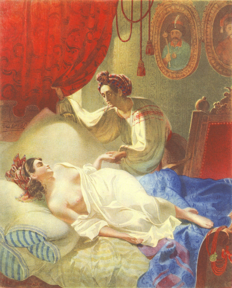 Taras Grigorievich Shevchenko. Maria (illustration for "Poltava by A. Pushkin)