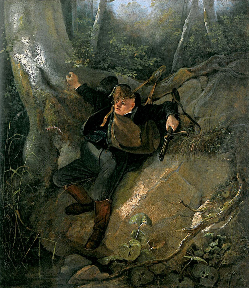 Karl Spitzweg. The unlucky hunter