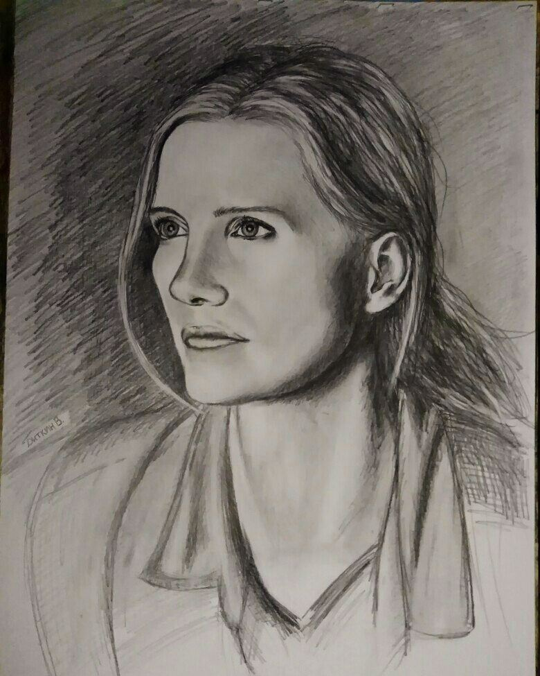 Vyacheslav Gennadyevich Bitkin. A sketch of the girl.