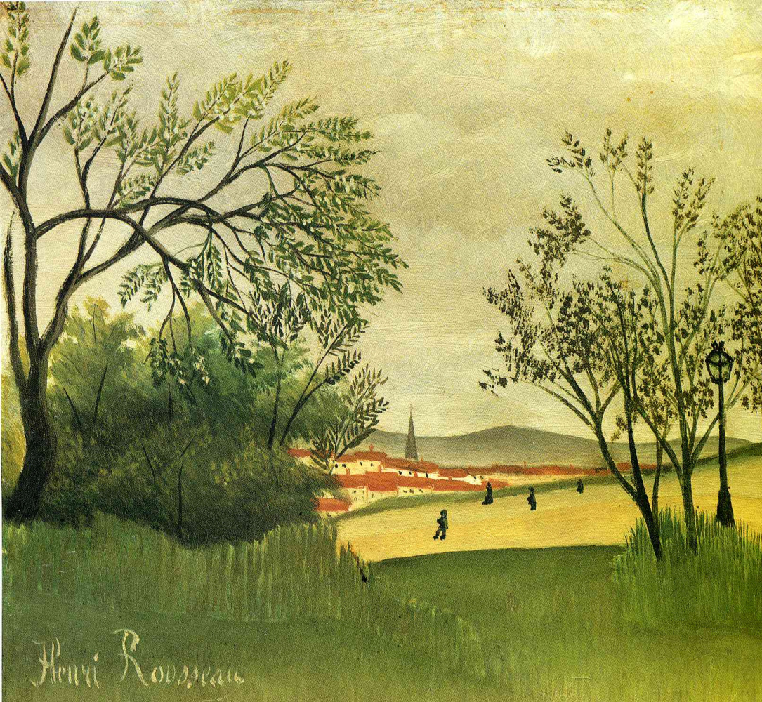 Henri Rousseau. View Of Saint-Cloud