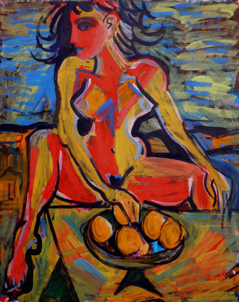 Victor Tretyakov. The Girl with Oranges