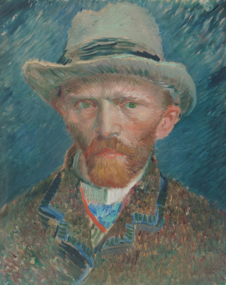 Vincent van Gogh. Автопортрет в серой фетровой шляпе