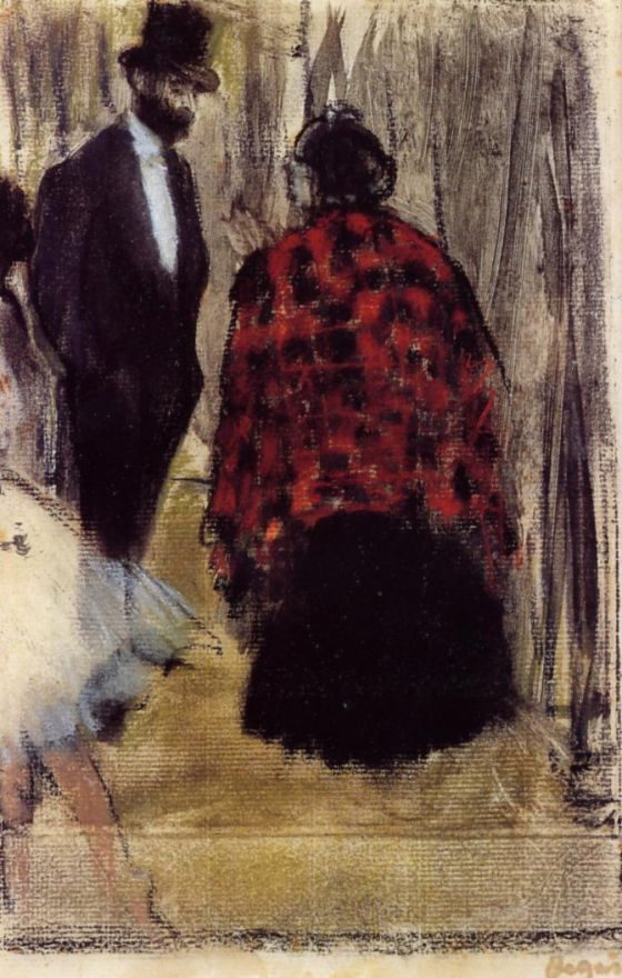Edgar Degas. Ludovic Halevy talking to Madame Cardinal