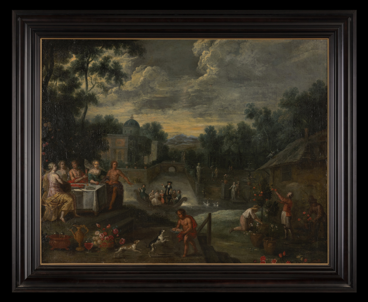 Jan Brueghel the Younger. Aristocrats in Nature