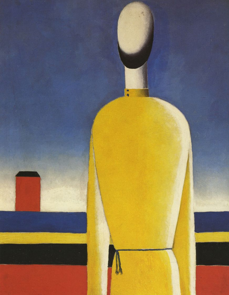 Kazimir Malevich. Complicated premonition (Torso in yellow shirt)