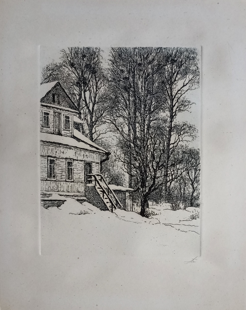 Petr Petrovich Belousov. In winter