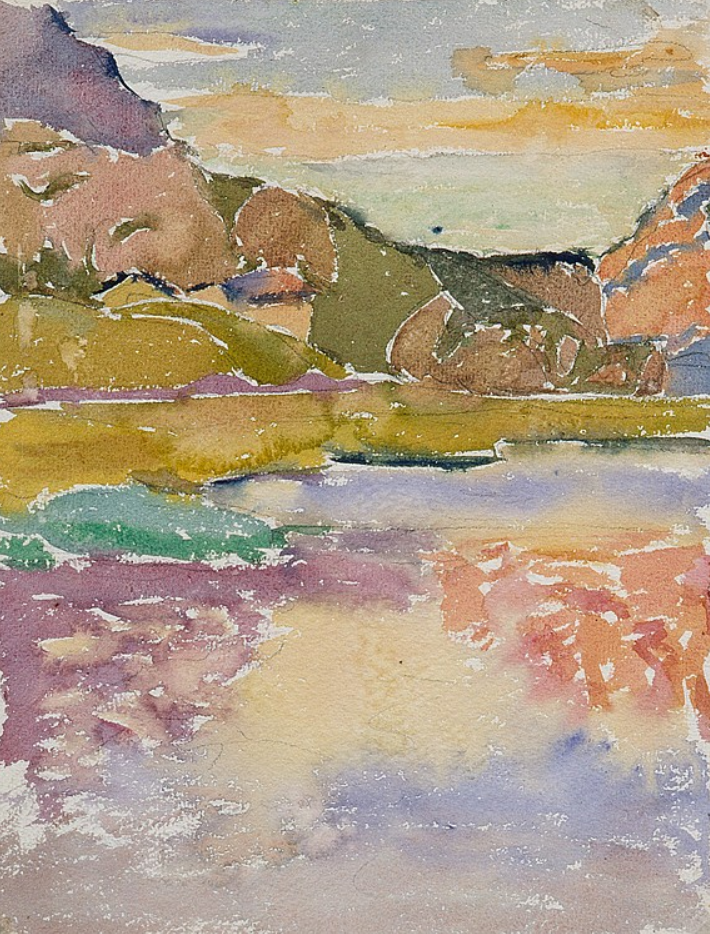 Giovanni Giacometti. Landscape in Capolago