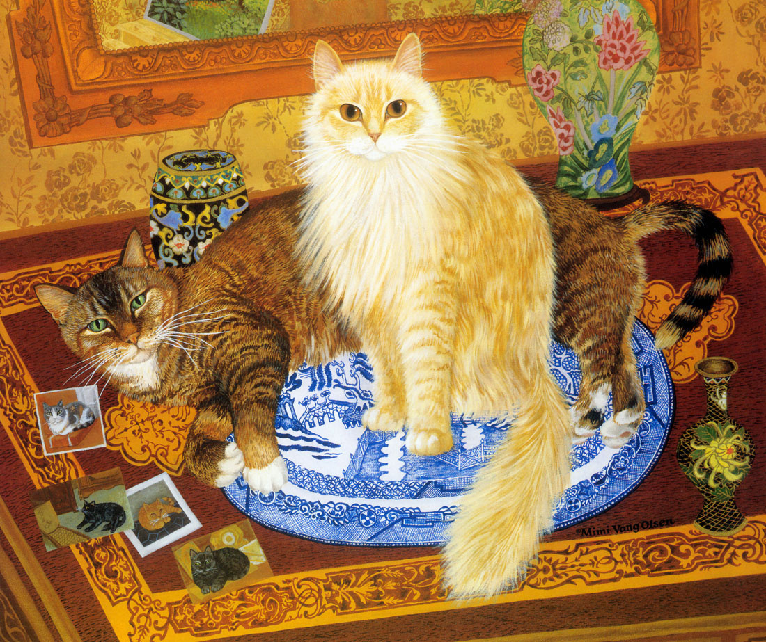 Mimi Wang Olsen. Fluffy cat