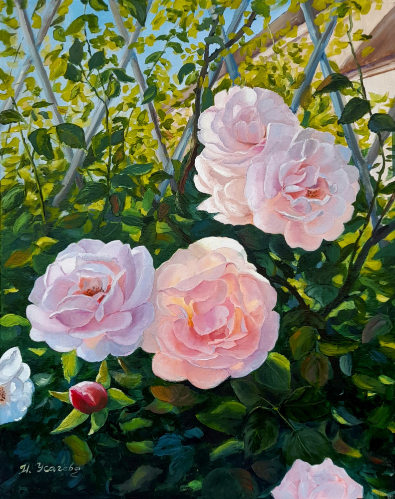 Natalia Viktorovna Usacheva. "Summer, sunshine, roses."