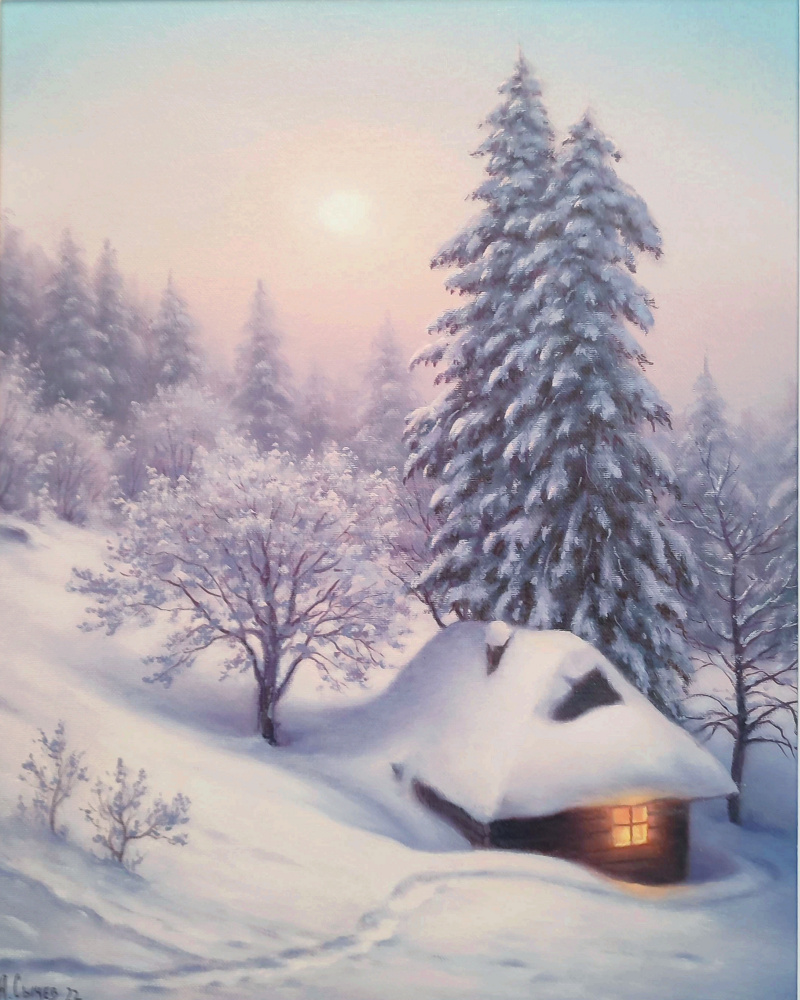 Alexey Vladimirovich Sychev. A hut in the woods
