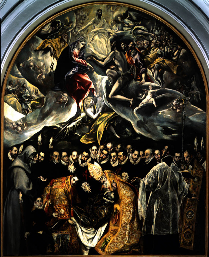 Domenico Theotokopoulos (El Greco). The burial of count Orgaz