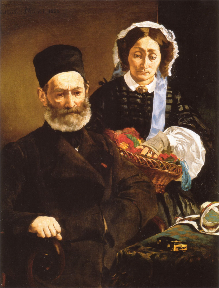 Edouard Manet. Portrait of Monsieur and Madame Auguste Manet