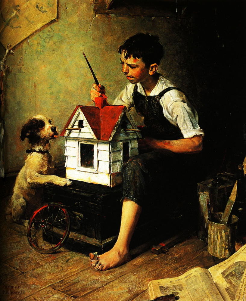 Norman Rockwell. Little house
