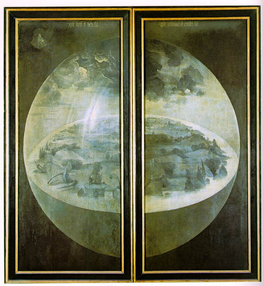 Hieronymus Bosch. The garden of earthly delights. The Creation Of The World. External doors