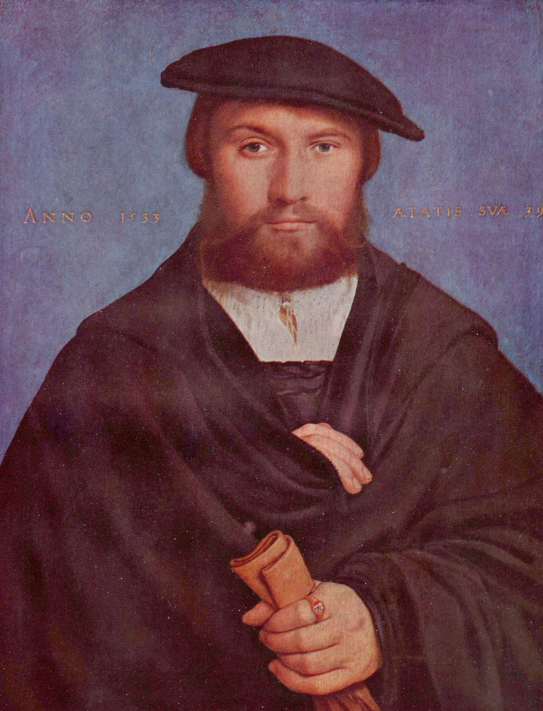 Hans Holbein the Younger. Portrait of the Cologne merchant Wedig