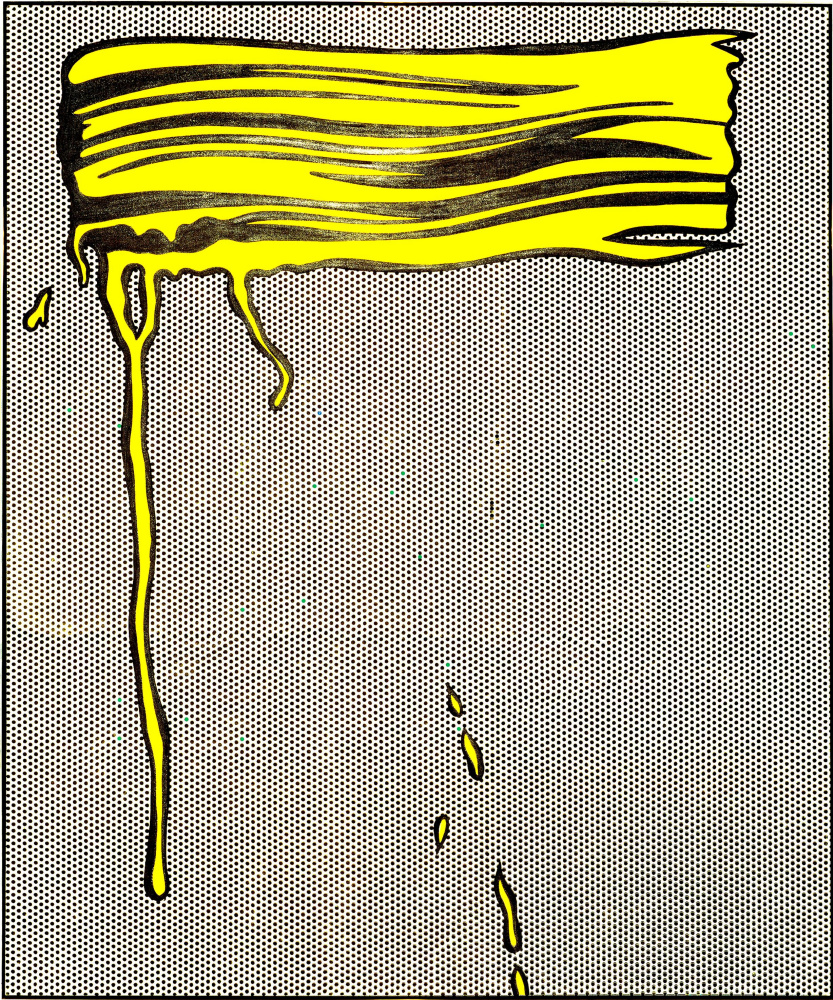 Roy Lichtenstein. Yellow brushstroke