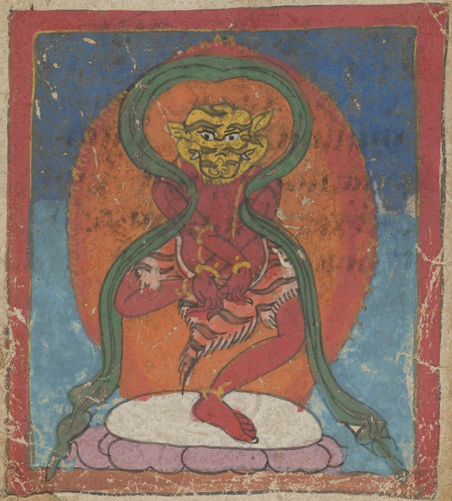 Unknown artist. The deity of the Tibetan Bon religion. Map 15